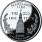 Maryland quarter dollar coin