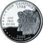 New Hampshire quarter dollar coin