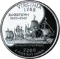 Virginia quarter dollar coin