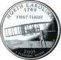 North Carolina quarter dollar coin