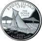 Rhode Island quarter dollar coin