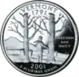 Vermont quarter dollar coin