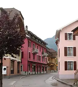 Rue du Cropt in Bex