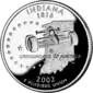 Indiana quarter dollar coin