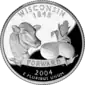 Wisconsin quarter dollar coin