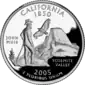 California quarter dollar coin