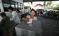 Indonesian woman voting