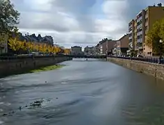 The Savoureuse river in Belfort.