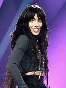 Loreen at Melodifestivalen in February 2023