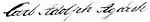 Signature of Carl Adolph Agardh