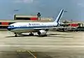 An Eastern Air Lines airplane at Atlanta in 1987. Eastern used to be one of the largest airlines at the airport before it stopped flying in 1991.