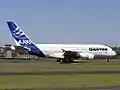 An Airbus A380, the world's largest wide-body airliner