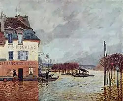 Alfred Sisley, Flood at Port Marly, (1876)