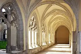 Cloister of Ambronay Abbey