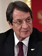 Nicos Anastasiades  (2013–2023) (1946-09-27) September 27, 1946 (age 77)