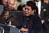 Maya Angelou speaking at the first inauguration of President Bill Clinton