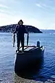 A fishing man in Nunavut