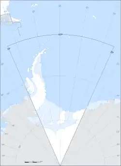 Argentine Antarctica map since 1950, the Orcadas base are from 1904.