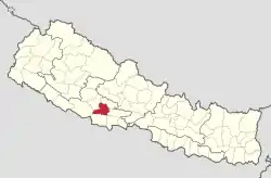 Location of Arghakhanchi District in Nepal