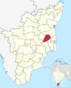 Location in Tamil Nadu, India