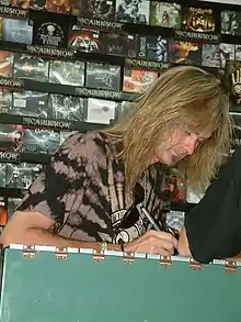 Arjen Anthony Lucassen at a signature event with Stream of Passion in 2006