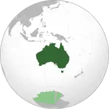 Location of Australia