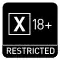 X 18+ Rating symbol