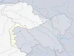 Location of Azad Kashmir