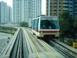 A C801 on Bukit Panjang LRT line