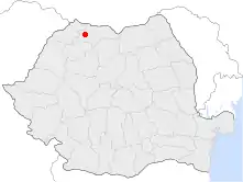 Location of Baia Mare