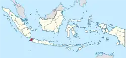 Location of Banten in Indonesia