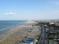 Beach of Rimini.