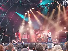 Biffy Clyro playing a concert in Leeds in 2008