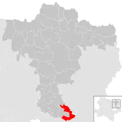 Location within Mistelbach district