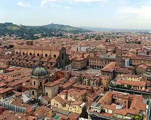 The city of Bologna.