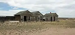 Some old buildings along U.S. Route 30 in Bosler.