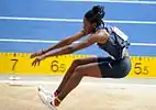 Long jump at Berlin, 2009.