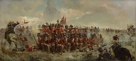 28th Regiment at Quatre Bras, 1875