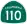 Interstate 110 and State Route 110 marker