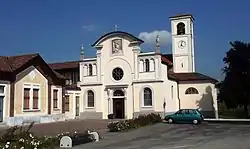 The parish church of Santa Cecilia in Caresanablot