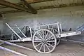 A charrette, a wooden French cart (Cévennes).