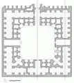 A sample floor plan of a Caravanserai