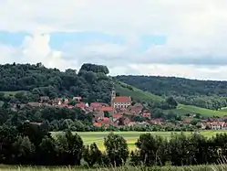 View of Castell from the north