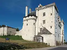 East wing of the chateau de Montsoreau.