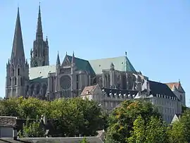 Northern France has many famous cathedrals like Chartres Cathedral.