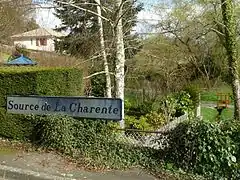 The source of the Charente in Cheronnac