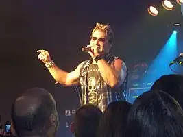 Chris Jericho performing live with Fozzy at the Kleine Klub in Saarbrücken, Germany