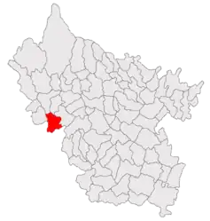 Location in Buzău County