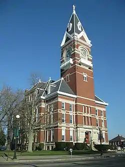 The Clarion County Courthouse in Clarion, Pennsylvania