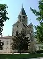 Part of the ruined Abbey Church, Cluny. Many Romanesque and Gothic abbeys were planned like Cluny.